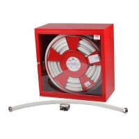 Cutie hidrant cu furtun semirigid alb texturat 650x650x260 echipata – aviz CE